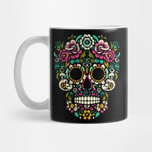 Sugar Skull Dia De Los Muertos La Catrina Mexican Halloween Mug